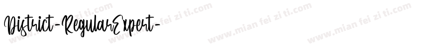 District-RegularExpert字体转换