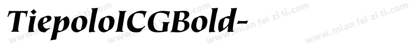 TiepoloICGBold字体转换