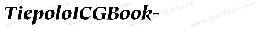 TiepoloICGBook字体转换