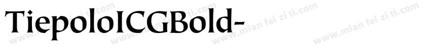 TiepoloICGBold字体转换