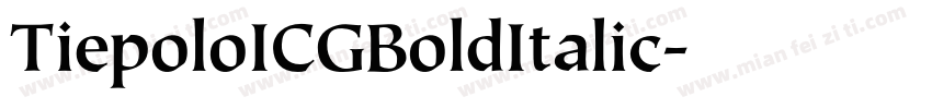 TiepoloICGBoldItalic字体转换