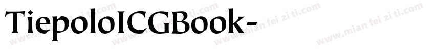 TiepoloICGBook字体转换