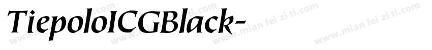 TiepoloICGBlack字体转换