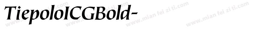 TiepoloICGBold字体转换
