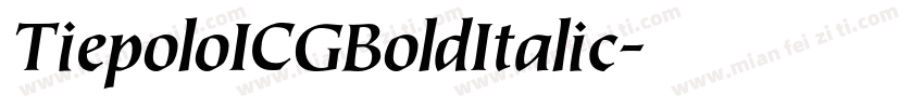 TiepoloICGBoldItalic字体转换