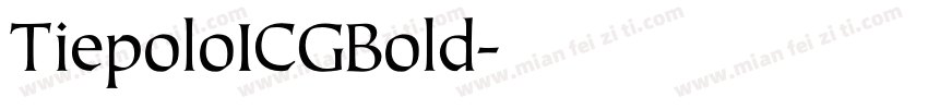 TiepoloICGBold字体转换