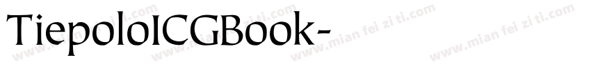 TiepoloICGBook字体转换