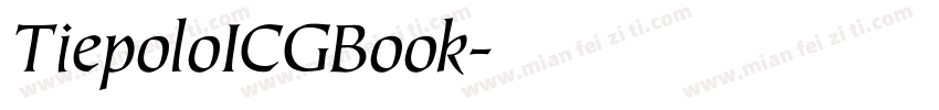 TiepoloICGBook字体转换