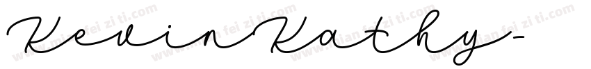 KevinKathy字体转换
