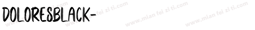 DoloresBlack字体转换