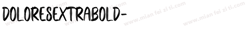 DoloresExtraBold字体转换