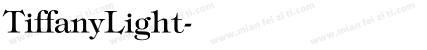TiffanyLight字体转换