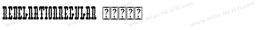 REBELNationRegular字体转换