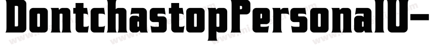 DontchastopPersonalU字体转换