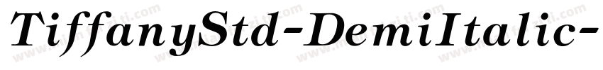 TiffanyStd-DemiItalic字体转换