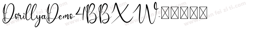 DorillyaDemo-4BBXW字体转换