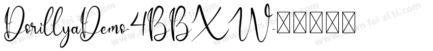 DorillyaDemo-4BBXW字体转换