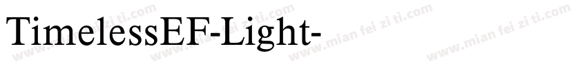 TimelessEF-Light字体转换