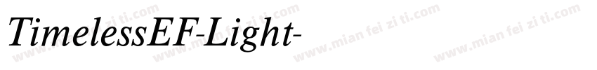 TimelessEF-Light字体转换