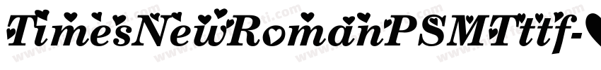 TimesNewRomanPSMTttf字体转换