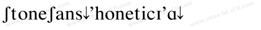 StoneSans-PhoneticIPA字体转换