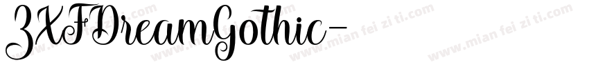 ZXFDreamGothic字体转换