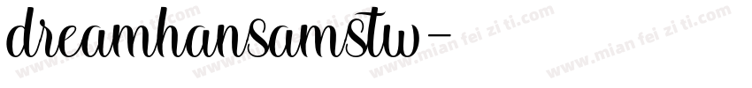 dreamhansamstw字体转换