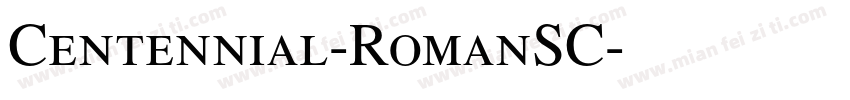 Centennial-RomanSC字体转换