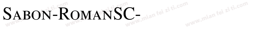 Sabon-RomanSC字体转换