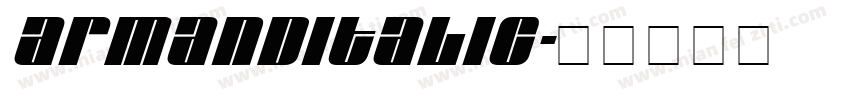 ArmandItalic字体转换