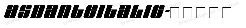 AsdanteItalic字体转换