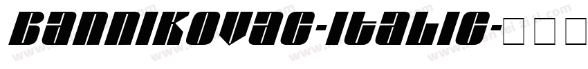 BannikovaC-Italic字体转换