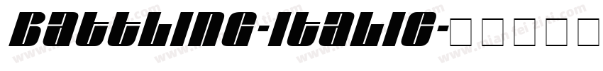 Battling-Italic字体转换