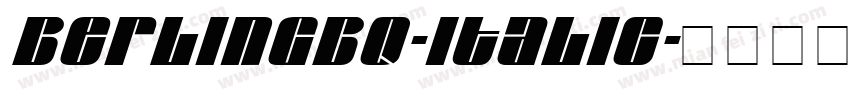 BerlingBQ-Italic字体转换