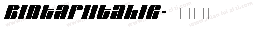 BintariItalic字体转换