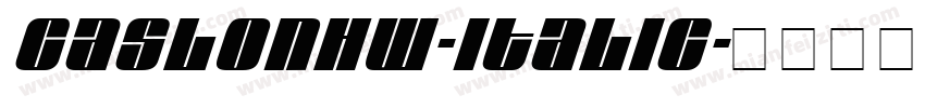 CaslonHW-Italic字体转换