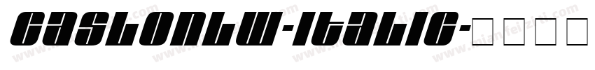CaslonLW-Italic字体转换