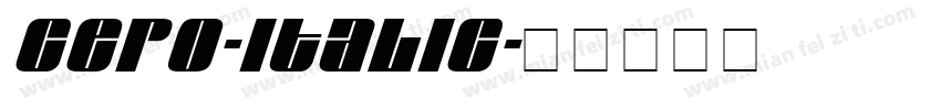 Cepo-Italic字体转换