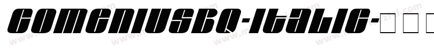 ComeniusBQ-Italic字体转换