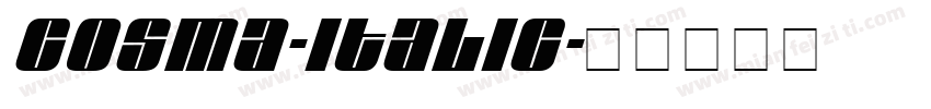 Cosma-Italic字体转换