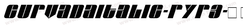 CurvadaItalic-Ryr3字体转换