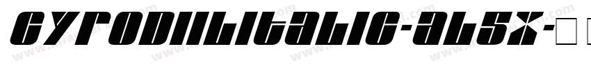 CyrodiilItalic-Al5x字体转换