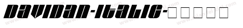 Davidan-Italic字体转换