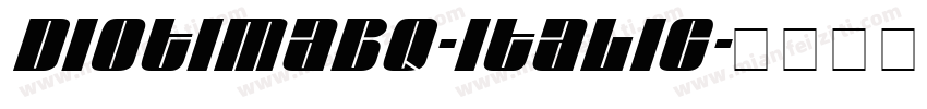 DiotimaBQ-Italic字体转换