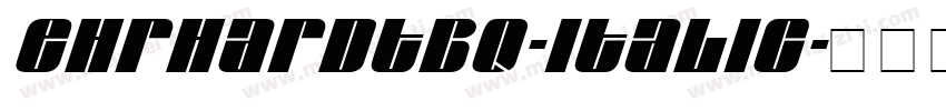 EhrhardtBQ-Italic字体转换