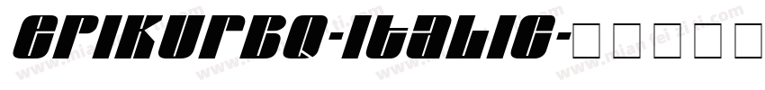 EpikurBQ-Italic字体转换