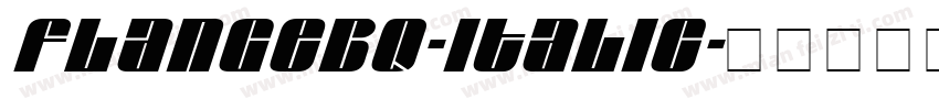 FlangeBQ-Italic字体转换