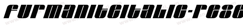 FurmaniteItalic-Re8e字体转换
