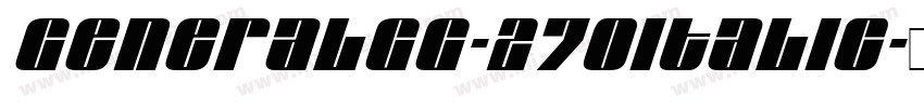 GeneralGG-270Italic字体转换