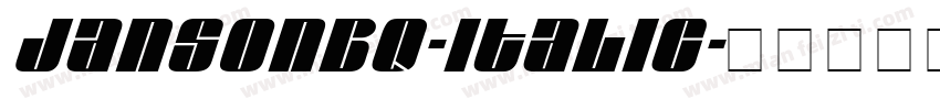 JansonBQ-Italic字体转换